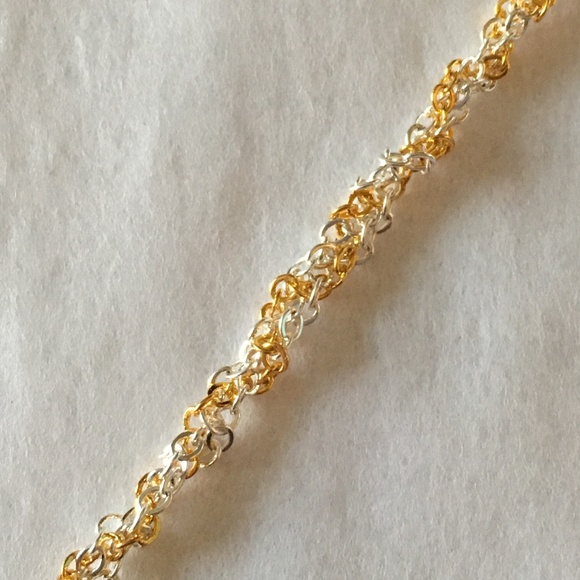 SOLD—Steampunk Handmade Steamer Mixed Metal Bib Necklace with Gears, Clocks - Picture 3 of 16